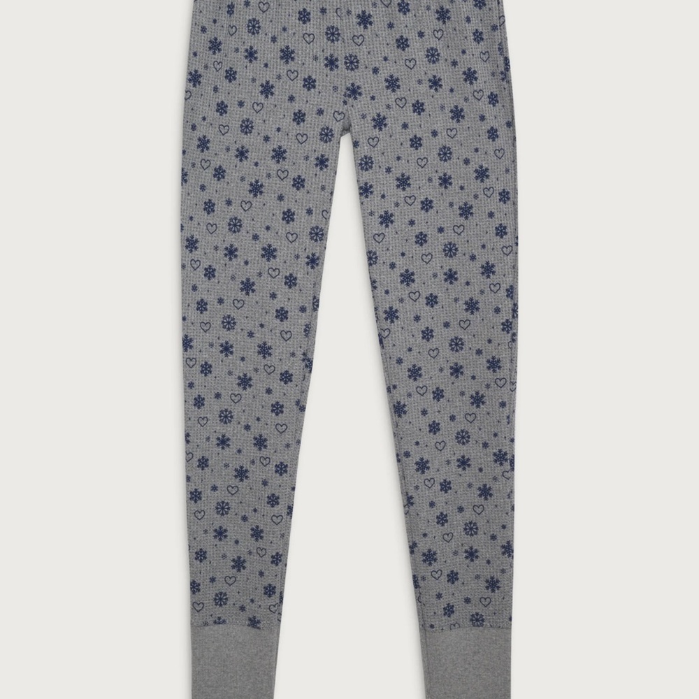 Frankie's Bikinis Gray Thermal Leggings Apres Ski